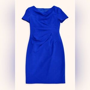 Adrianna Papell Royal Blue Midi Dress NWT